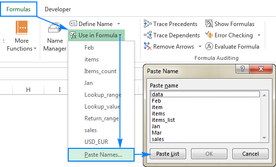 Excel Names And Named Ranges How To Define And Use In Formulas Ablebits Com