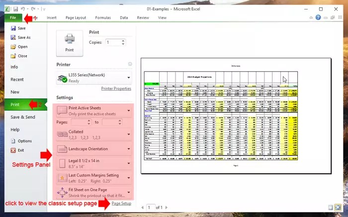 Excel Printing Tips2007