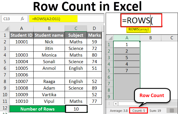 Excel Row Count Excel Count Number Of Cells With Data Turjn