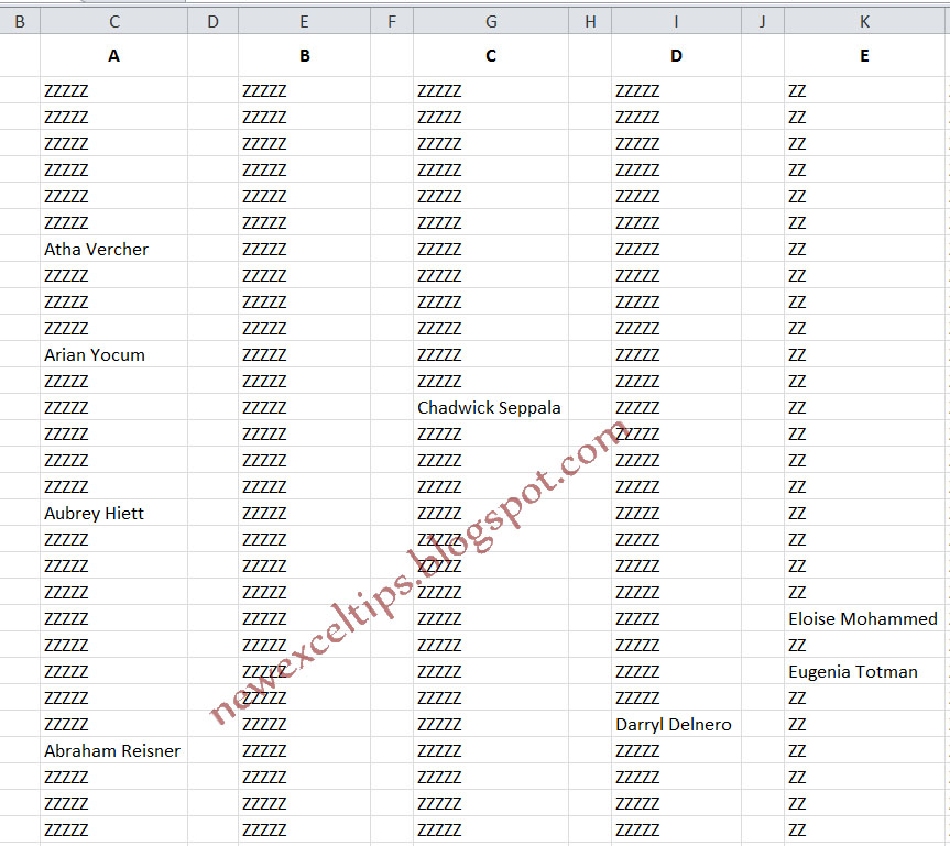 Excel Tips And Tricks Arranging Names In Alphabetical Order And