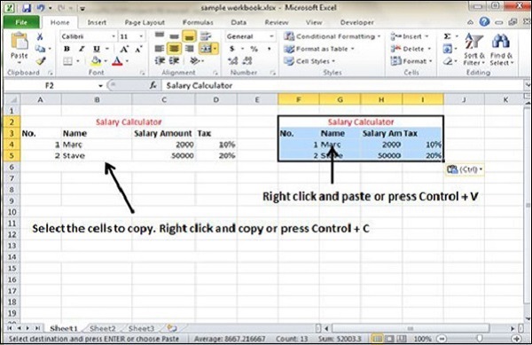 Excel Tips Copy Area And Paste Area Are Not Same Size Youtube