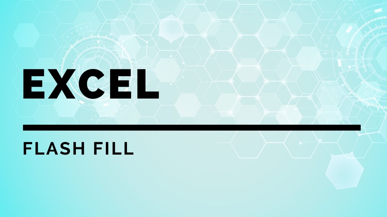 Excel Tips Tricks Flash Fill Youtube