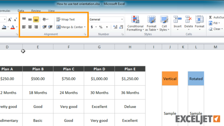 Excel Tutorial How To Use Text Orientation In Excel For How Do You Do