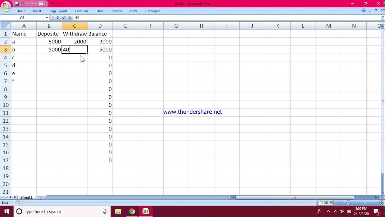 Excel Tutorial Use Formulas Across Worksheets Youtube