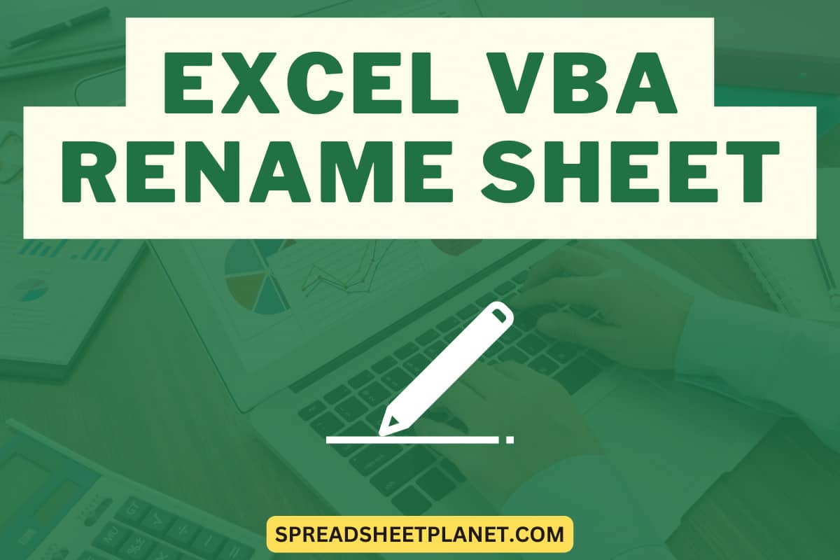 Excel Vba How To Rename Sheets Youtube