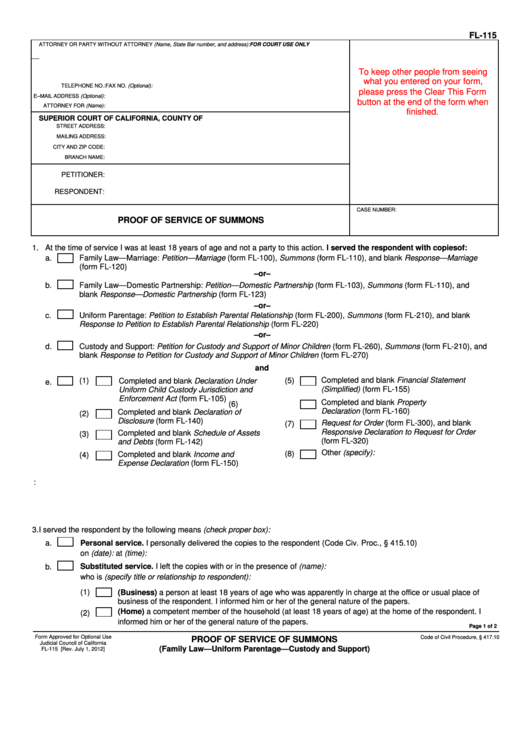 Fillable Form Ao 440 Summons In A Civil Case Printable Pdf Download