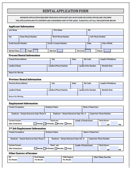 Fillable Online Car Rental Application Form Pdf Car Rental Application