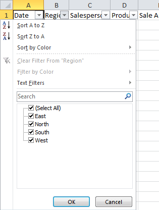 Filter Data In Excel