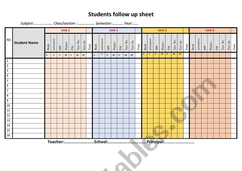 Follow Up Form Esl Worksheet By Revera