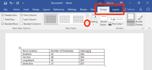 Formatting Tables Computer Applications For Managers