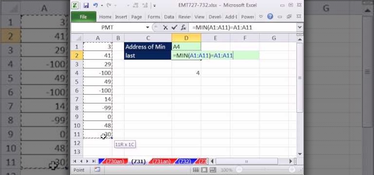 Formula To Retrieve First Value In Each Column Ms Excel Tutorial