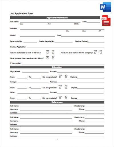 Free 32 Student Application Forms In Pdf Ms Word Excel