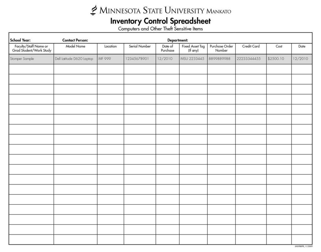 Free Inventory Management Software In Excel Inventory Spreadsheet