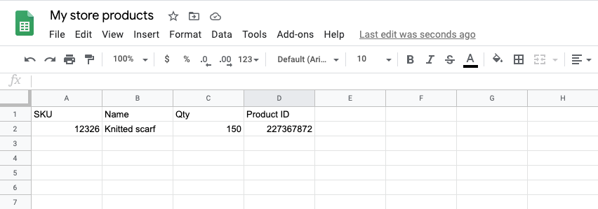 Gestion De L Inventaire Avec Google Sheets Centre D Aide