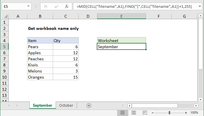 Get Sheet Name Only Excel Formula Exceljet, 48% Off