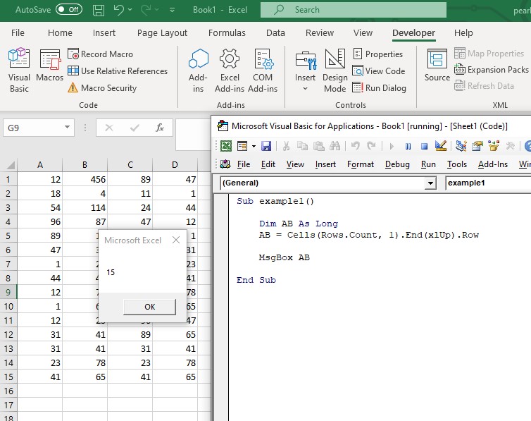 Get The Last Row Using Vba In Excel Teachexcel Com