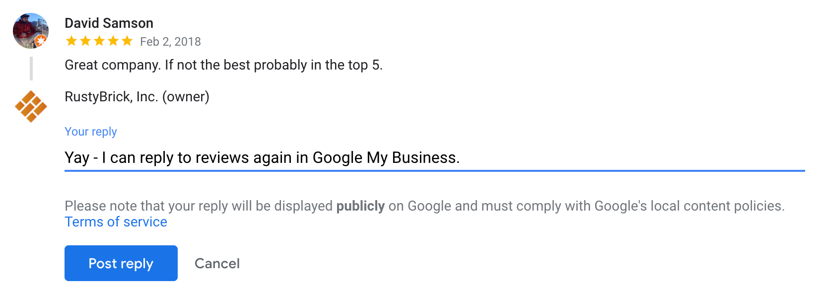 Google My Business Brings Back Replying To Reviews