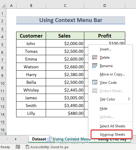 Group Ungroup Worksheets In Ms Excel How To Group Worksheet In