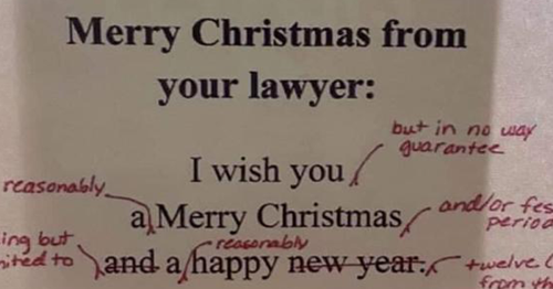 Here S How Lawyers Wish Merry Christmas To Their Clients And It S