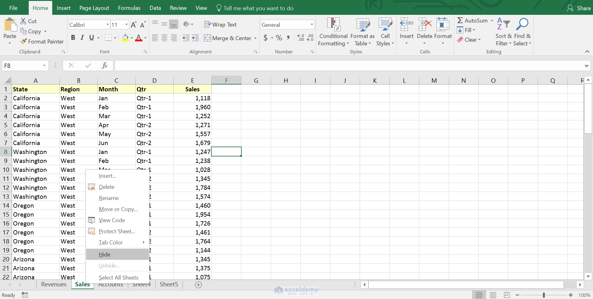 Hide And Unhide Multiple Excel Worksheets Accountingweb Quickly Delete All Hidden Worksheets