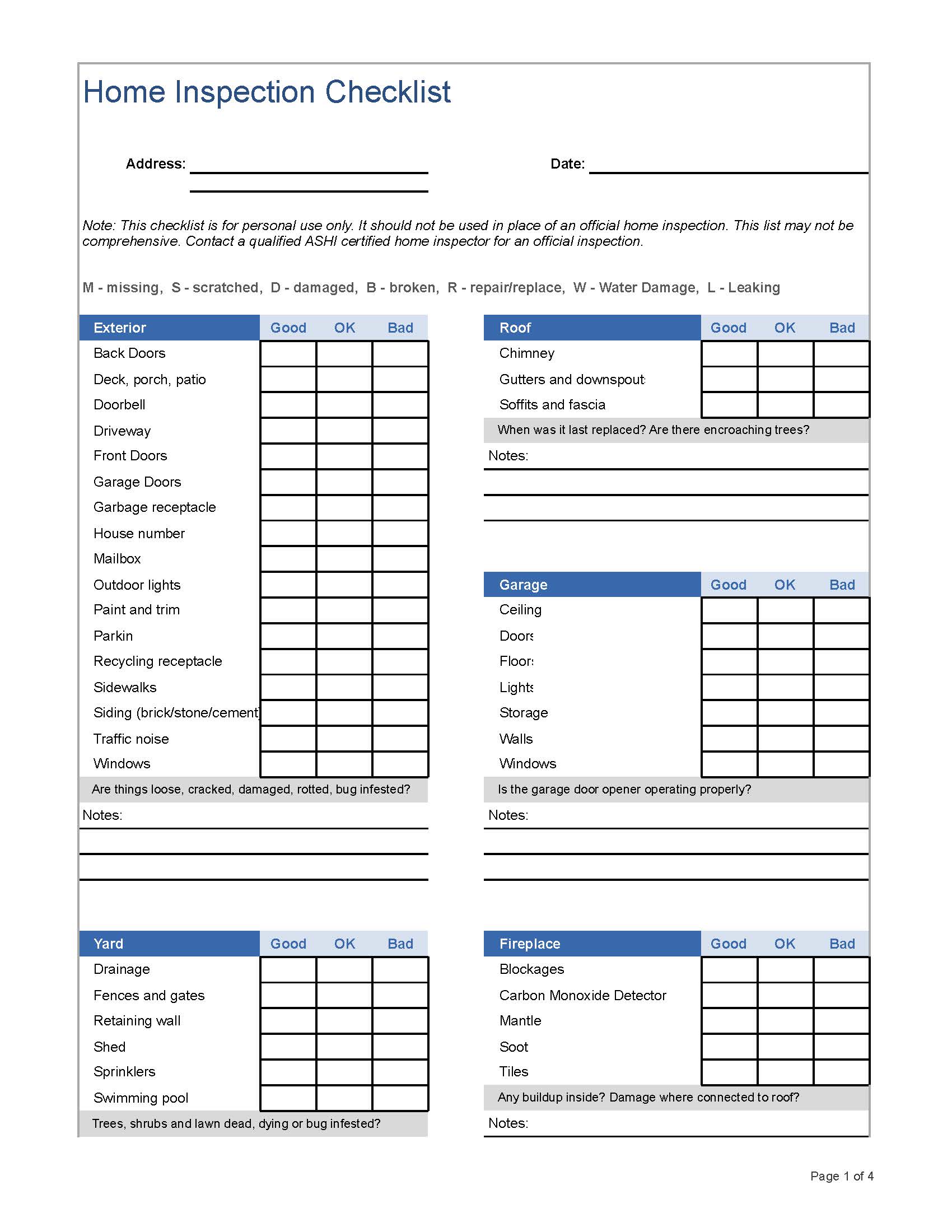 Home Inspection Checklist Inspect It