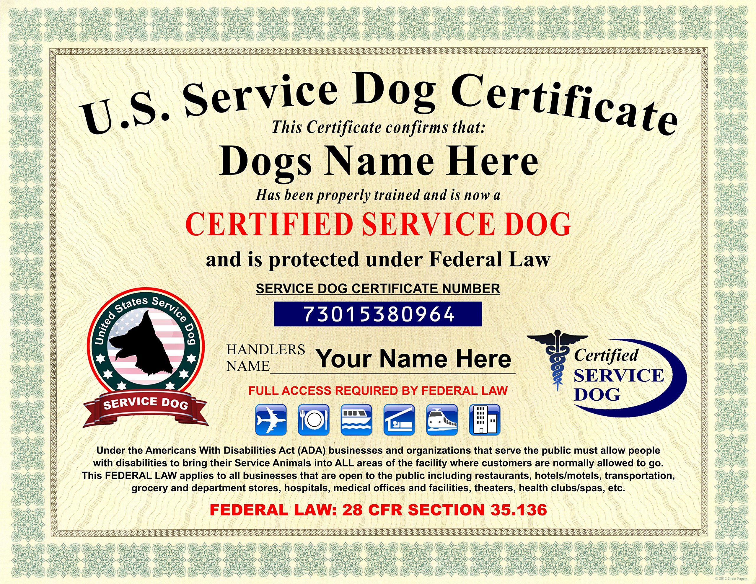 How Can I Get A Certificate For A Service Dog