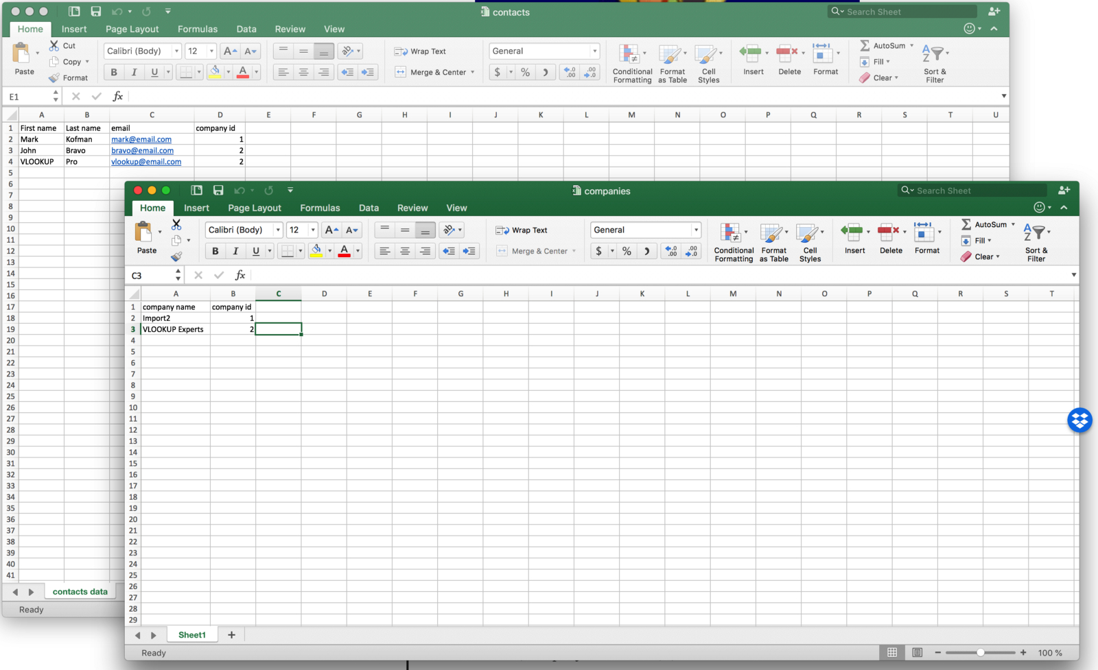 How Do I Match Data In Two Excel Spreadsheets Using Vlookup