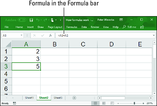 How Excel Formulas Work Dummies