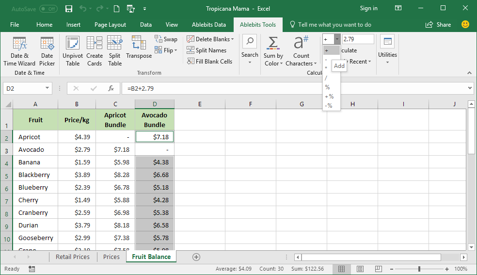 How To Add A Formula To Multiple Rows In Excel Templates Printable Free