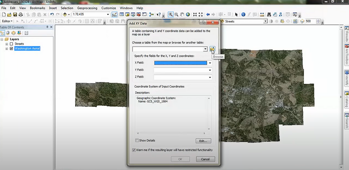 How To Add An Excel Spreadsheet To Arcmap By Case Robertson Medium