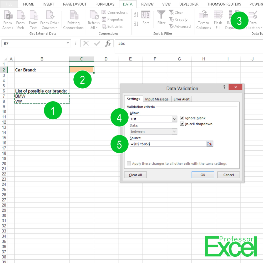 5 Easy Steps to Add Dropdown Lists in Excel