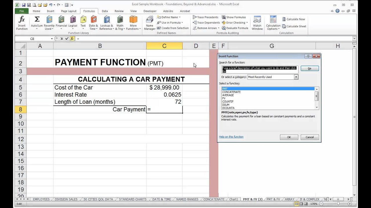 How To Add Insert Function In Excel You Also Can Add A Description Of