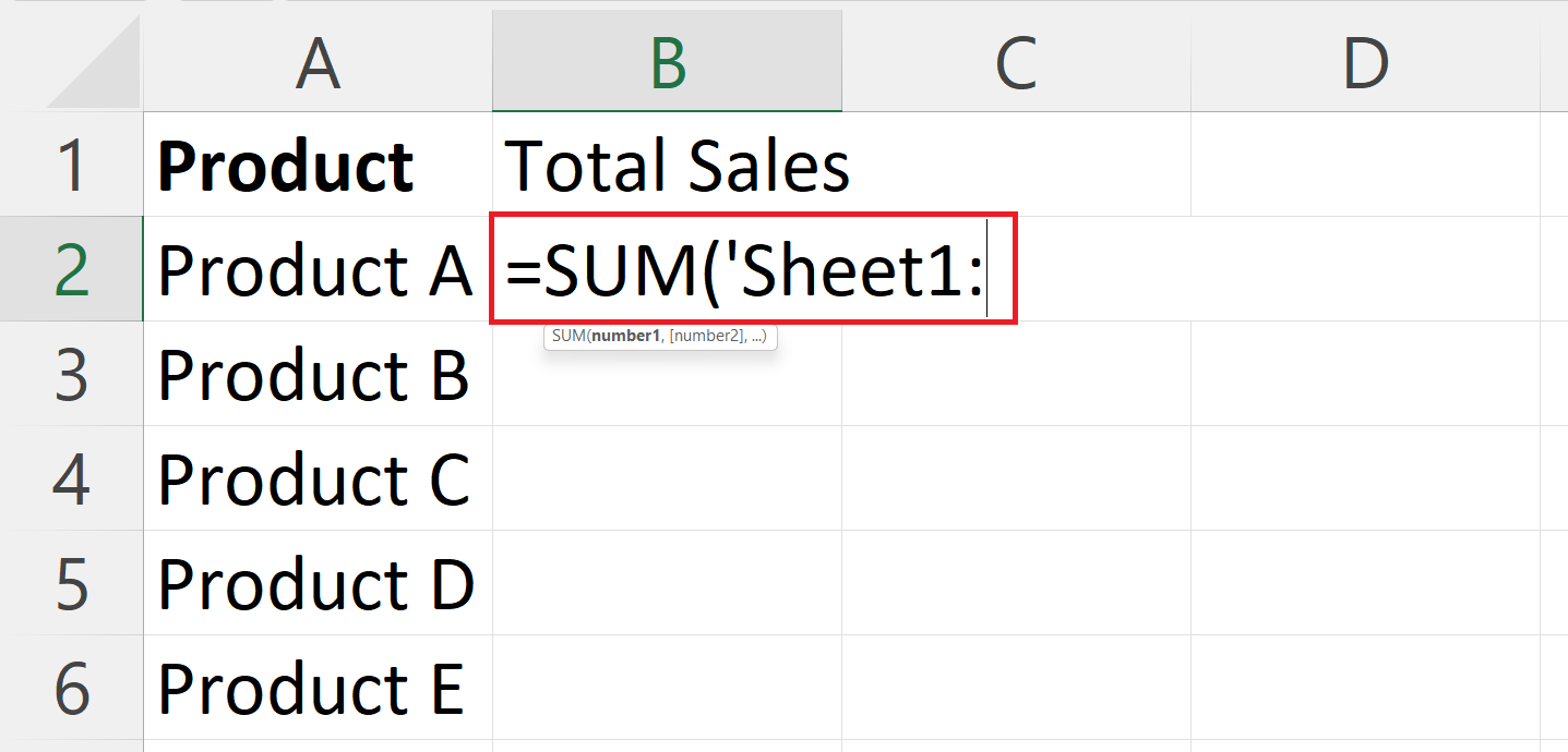 3 Ways to Add Totals in Excel Across Sheets