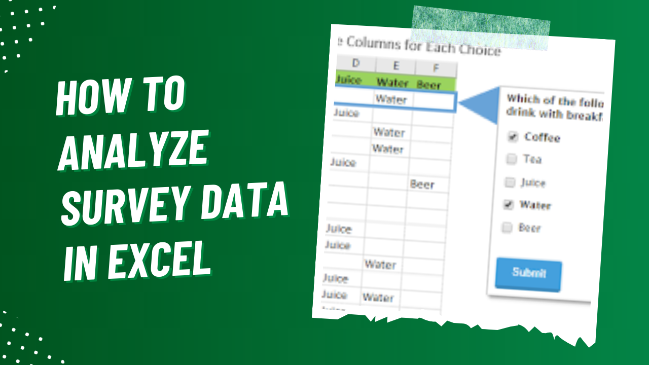 How To Analyze Survey Data In Excel Earn And Excel