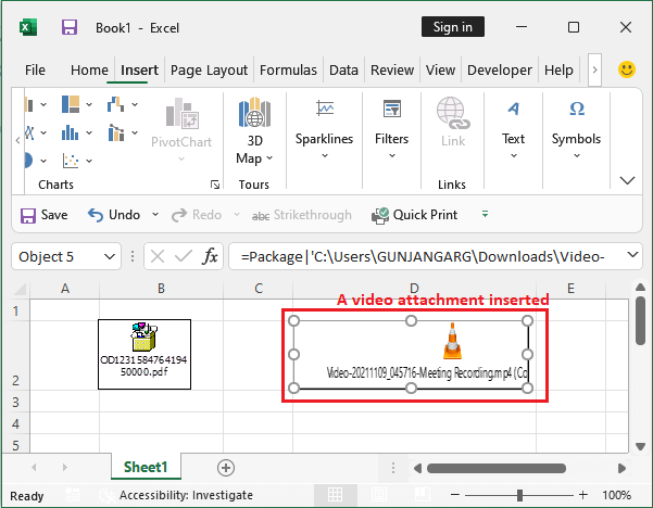 How To Attach File In Excel 4 Easy Methods Attaching A Document To A