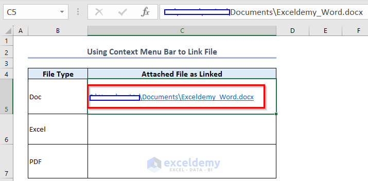 How To Attach File In Excel 4 Easy Methods Exceldemy