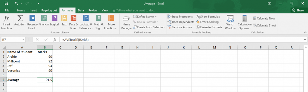 How To Calculate The Average In Excel