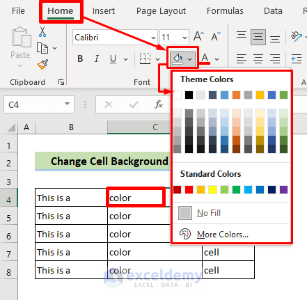 Change Excel Background Color: A Step-by-Step Guide