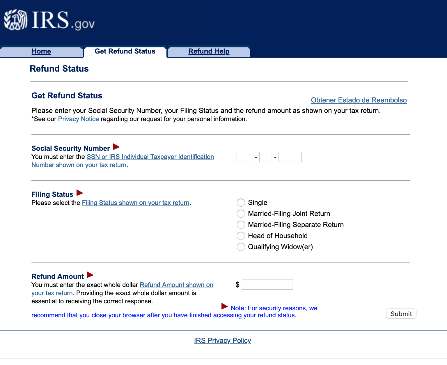 How To Check Your Irs Refund Status In 5 Minutes Bench Accounting