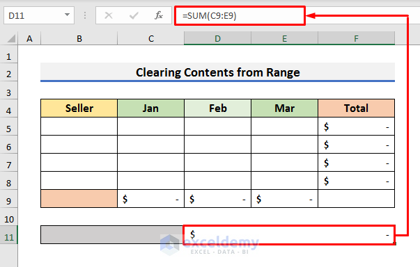 How To Clear Contents Without Deleting Formulas Using Vba In Excel 4