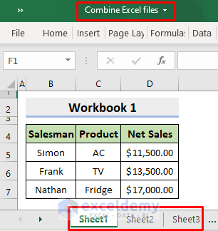 Combine Multiple Excel Files Into One Sheet Easily