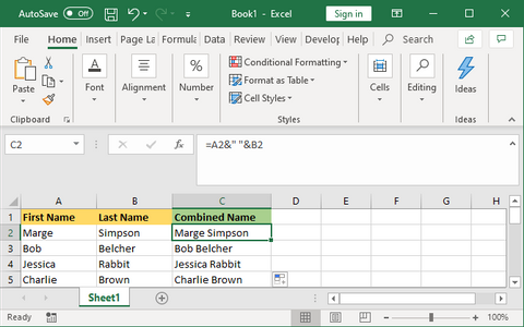 How To Combine Two Columns In Microsoft Excel Quick And Easy Method