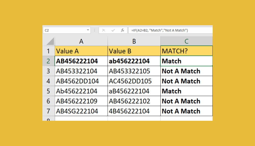 How To Compare Two Cells In Excel And Highlight Differences Printable