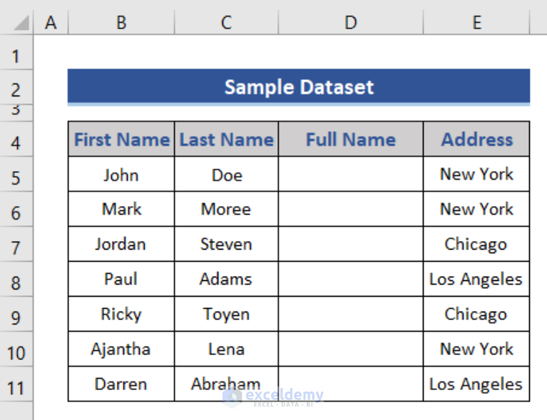 3 Simple Ways to Merge Columns in Excel