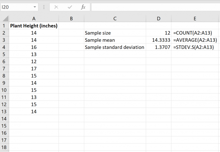 How To Conduct A One Sample T Test In Excel