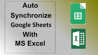 How To Connect Microsoft Excel With Google Sheets Auto Sync Google Sheets With Excel Youtube