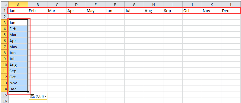 How To Convert Horizontal List To Vertical List In Excel