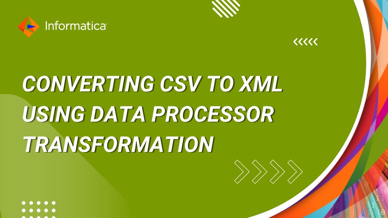 How To Convert Xml To Excel Using Data Processor Transformation Youtube