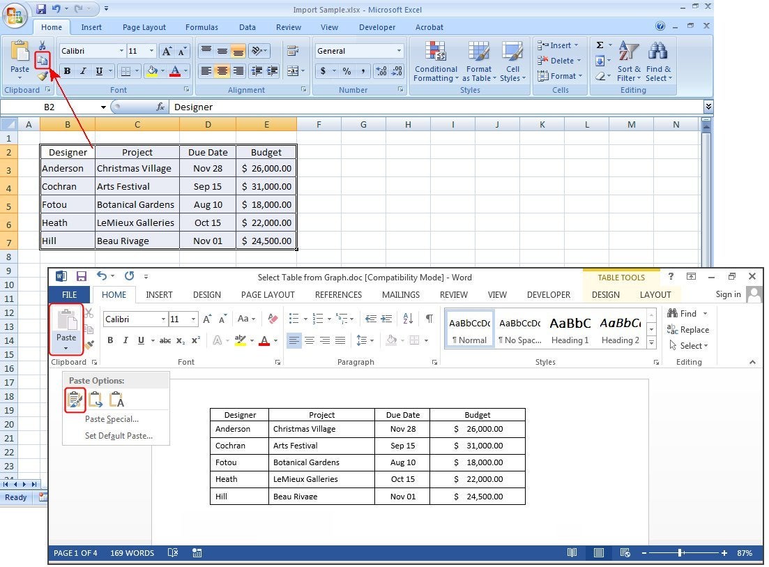 Copy and Paste Balance Sheet into Excel Easily