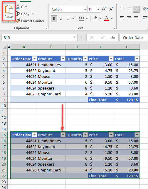 How To Copy And Paste A Table In Excel Brokeasshome Com